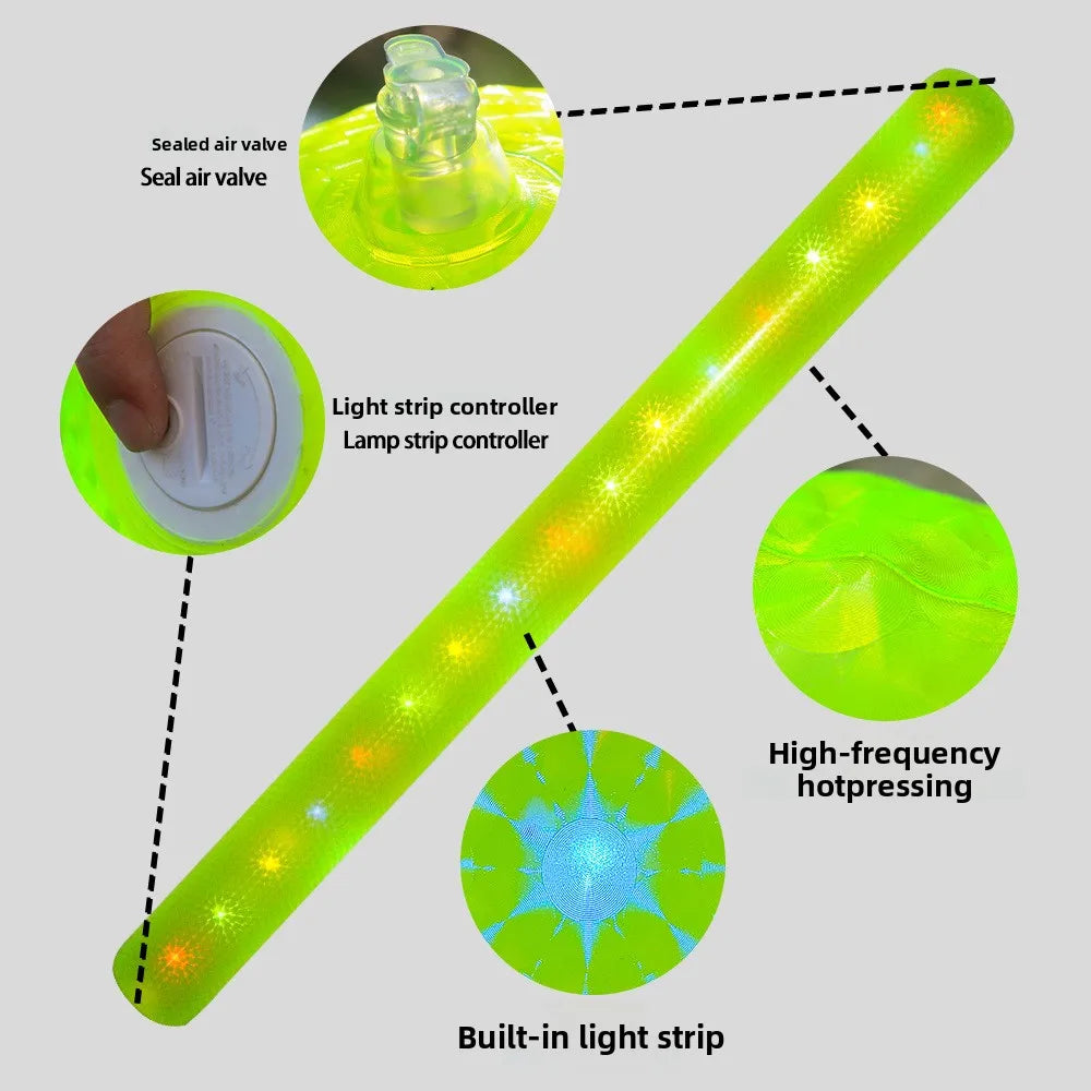 1-3PCS Inflatable Swim Stick Floating Pool Noodle with LED for Kids Adults Swimming Training Water Play Beach Party Supplies Oasis Select
