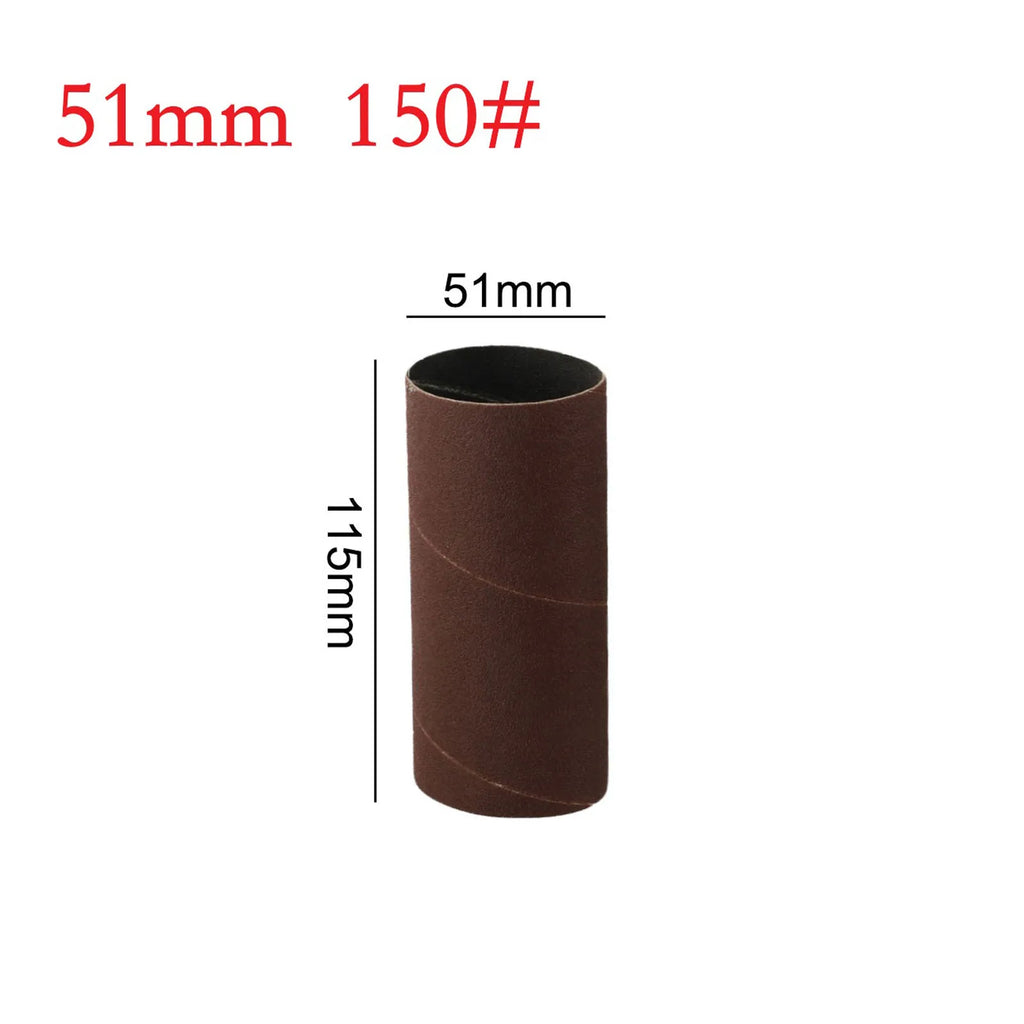 115mm Sanding Drum Sleeves Sanding Paper Drum Polishing Tools 80/150/240 Grit Sandpaper For Metal Woodworking Polishing Oasis Select 51mm 150Grit