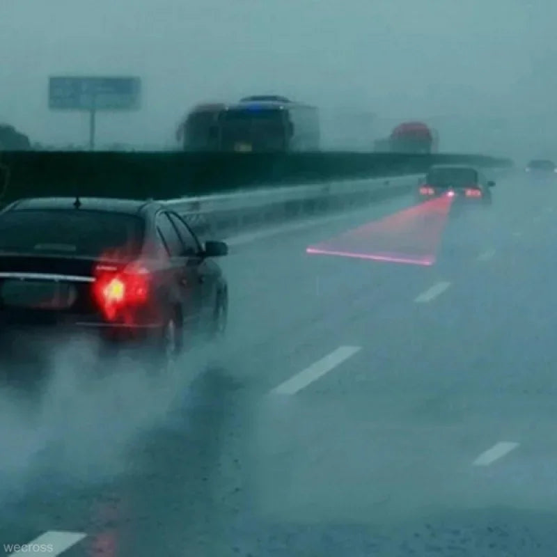 Auto LED Laser Fog Light Car Anti-Collision Tail Brake Warning Lamp Cool Rear End Tail Light Vehicle Safety Warning System Oasis Select