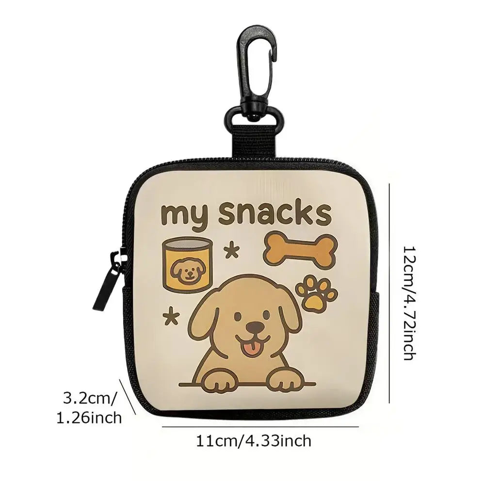 Portable Dog Treat Training Bag with Hook & Zipper