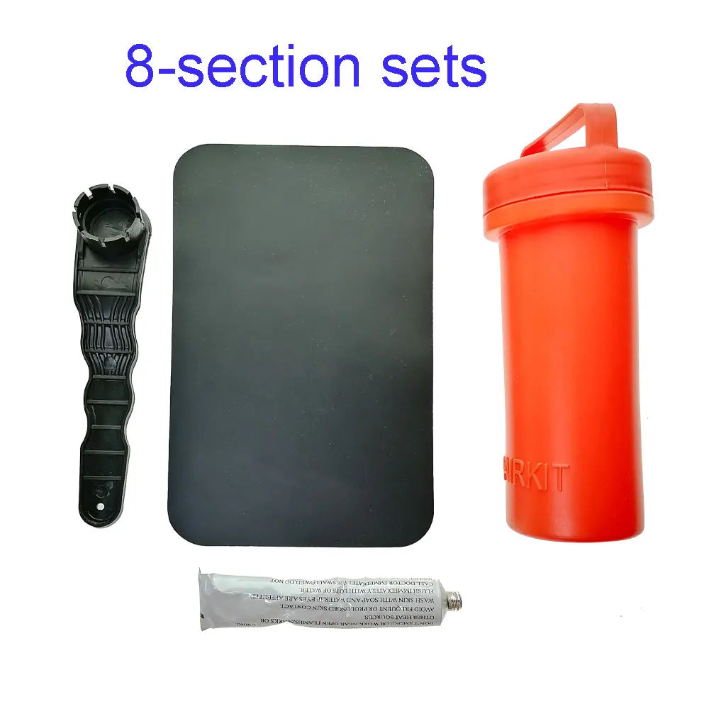 Boat Repairing Kit Inflatable Boat Stand Up Paddle Board Kayak Repair Kit Valve Key Patch Box Container Accessories Oasis Select 8 key Black Patch