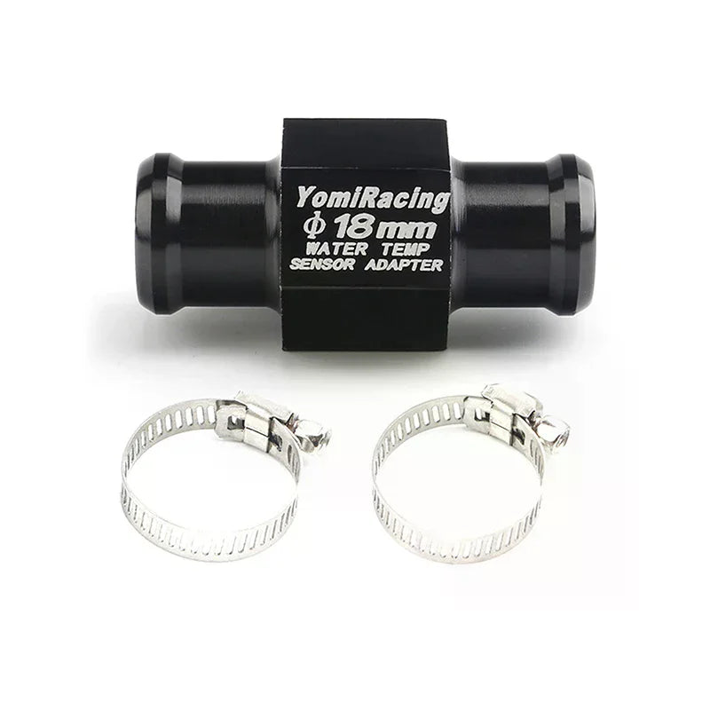 Black Water Temperature Gauge Radiator Temperature Water Temperature Connector Pipe Sensor 16MM 18MM 20MM 22MM Hose Adapter Oasis Select