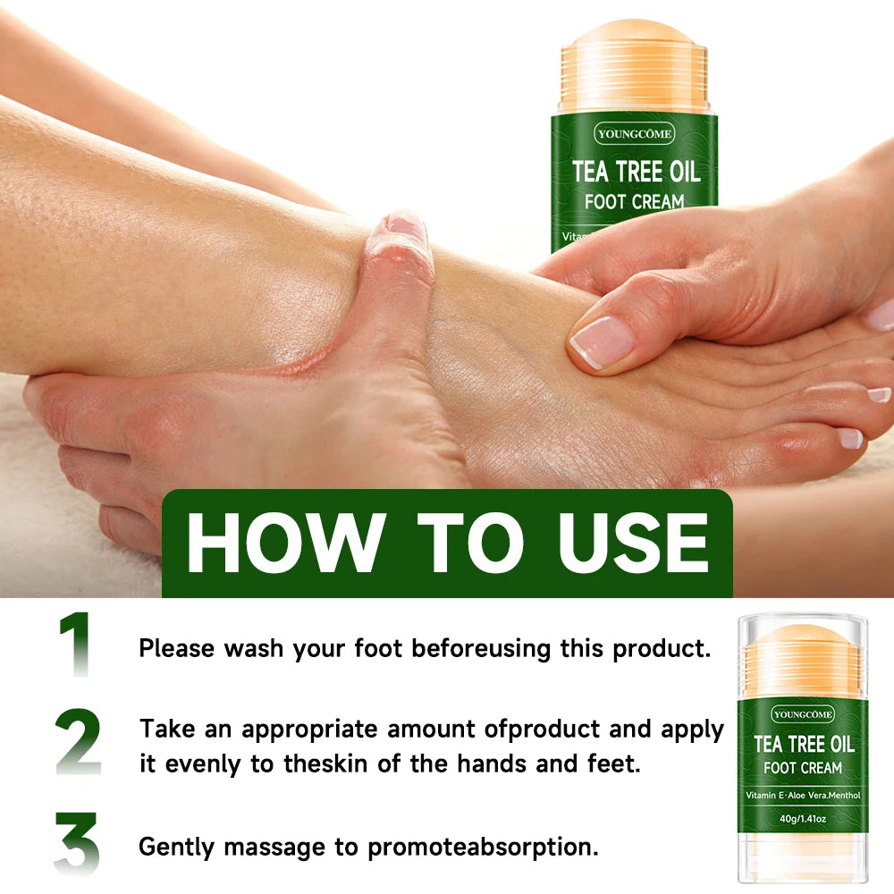 Tea Tree Oil Foot Cream – Moisturizing Foot & Hand Care 40g