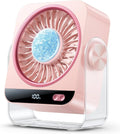 USB Desk Fan 199 Speeds | Ice Cooling & Digital Display