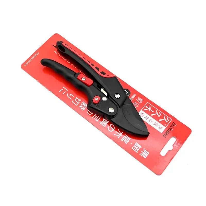 Adjustable Ratchet Skip Garden Pruning Shear SK5 Steel Cutter Labor-saving Gardening Plant Scissor Branch Pruner Trimmer Tools Oasis Select