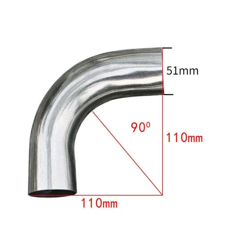 19mm 25mm 32mm 38mm 51mmOD Sanitary Butt Weld 90 Degree Elbow Bend Pipe 304 stainless steel car exhaust pipe muffler welded pipe Oasis Select 51mm