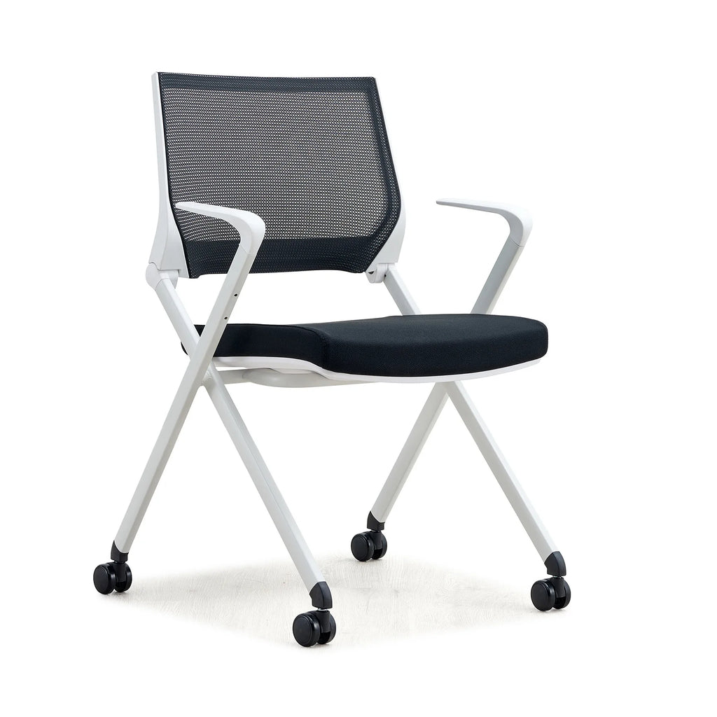 Folding Chair Classroom Desks and Chairs Removable Training Chair Mobile Wheeled Conference Chair Backrest Conference Room Chair Oasis Select 2