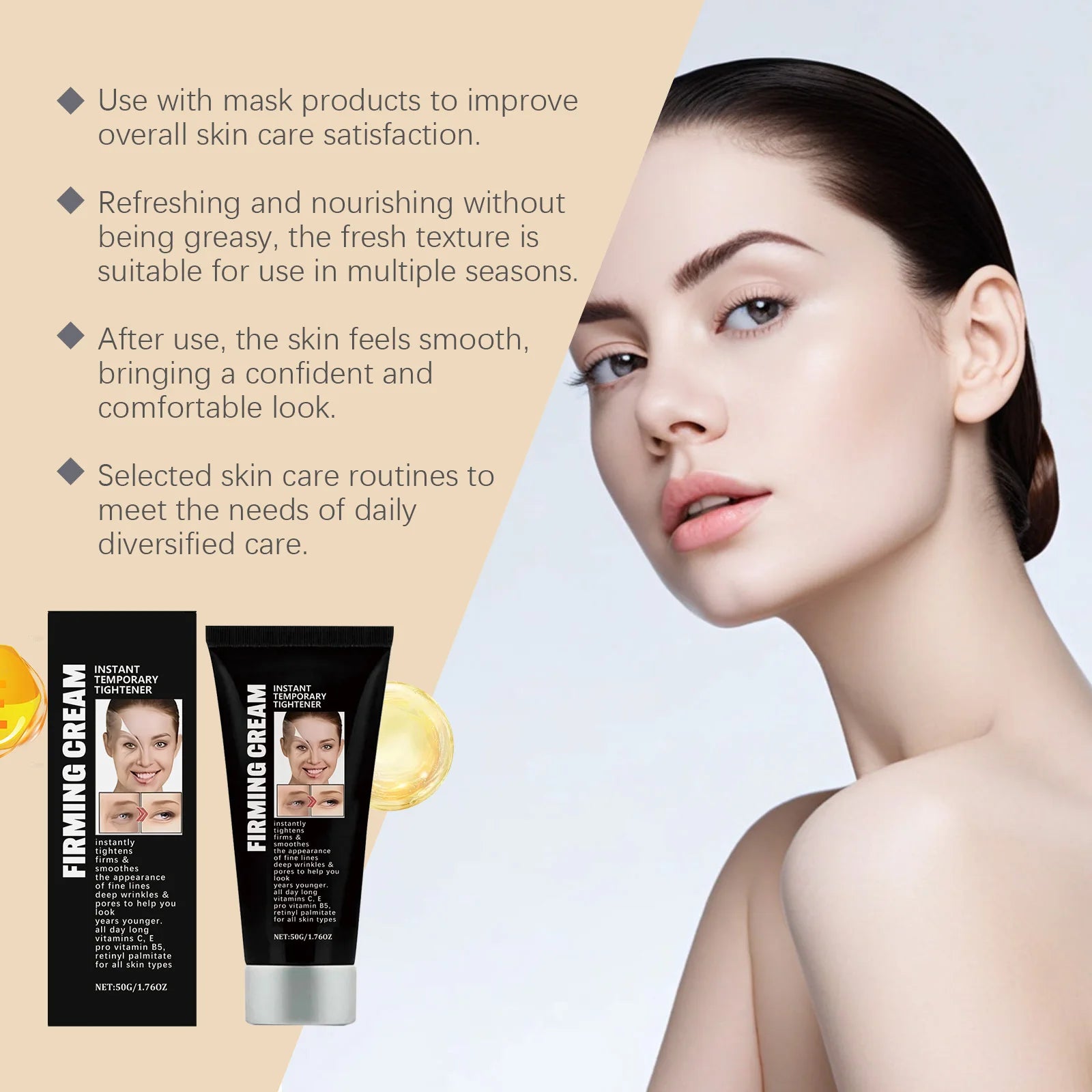 Facial Firming Brightening Cream – Lifting & Smoothing 50g Facial Firming Cream Oasis Select
