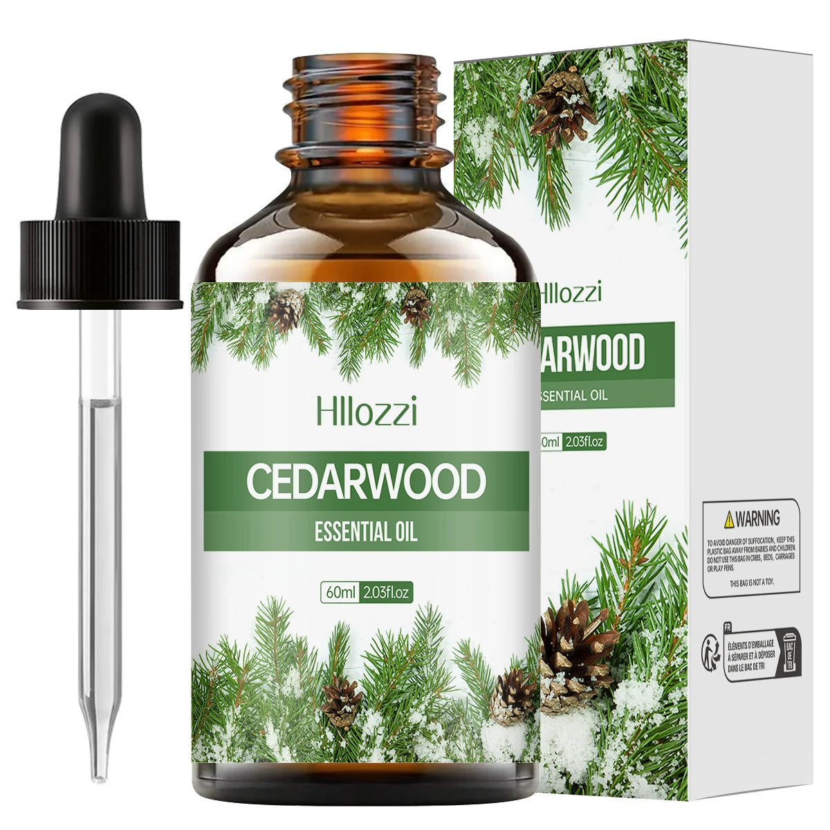 Hllozzi Cedarwood Essential Oil – Pure Aromatherapy Diffuser Oil