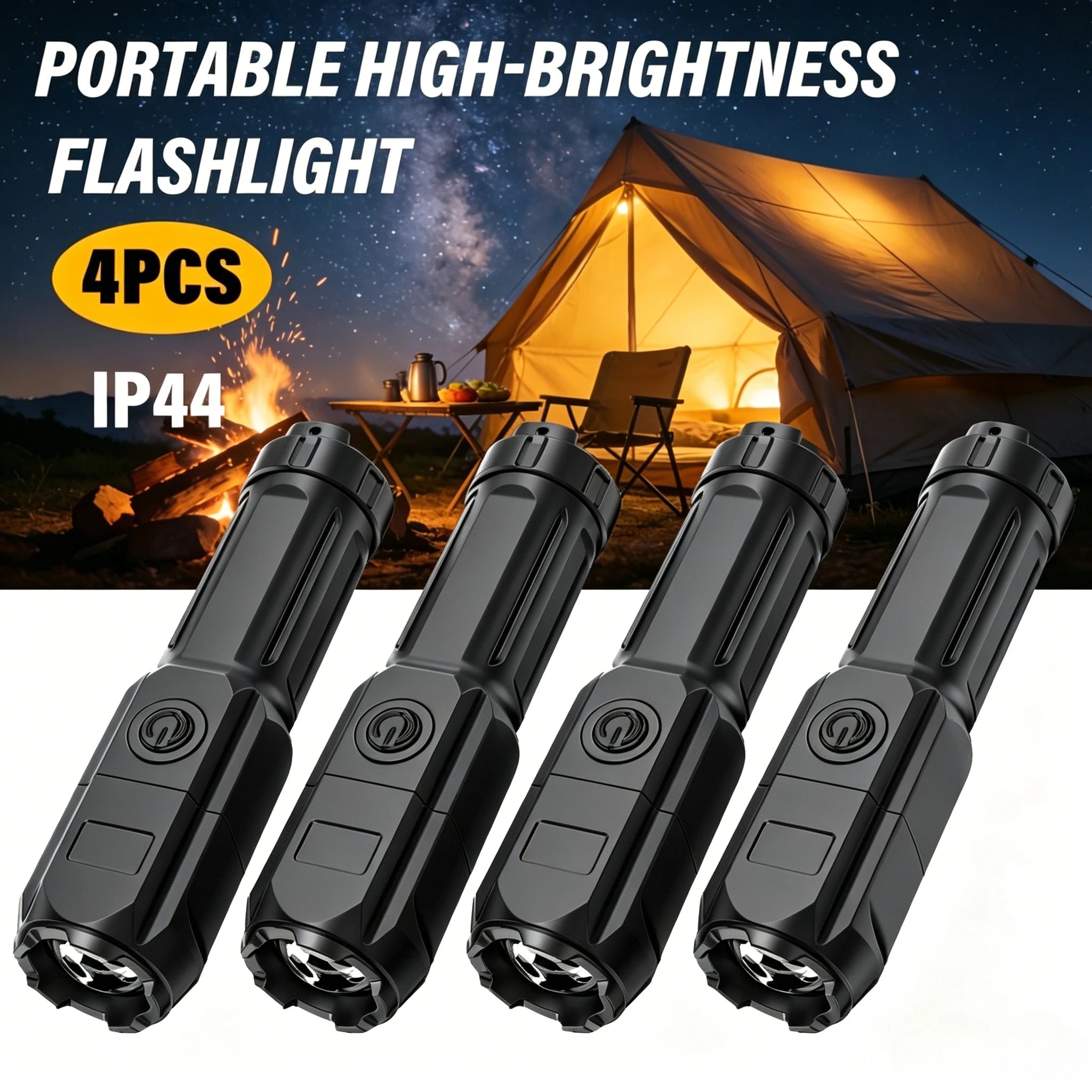 ZHIYU LED Rechargeable Zoomable Flashlight – Waterproof Torch