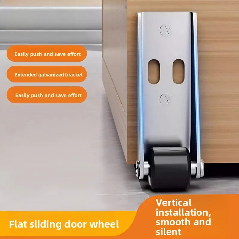 1Pcs Side-Mounted Casters, Silent Rubber Wheels, Drawer Caster, for Furniture, Kitchen Cabinet, Table, Loading Capacity 20KG Oasis Select