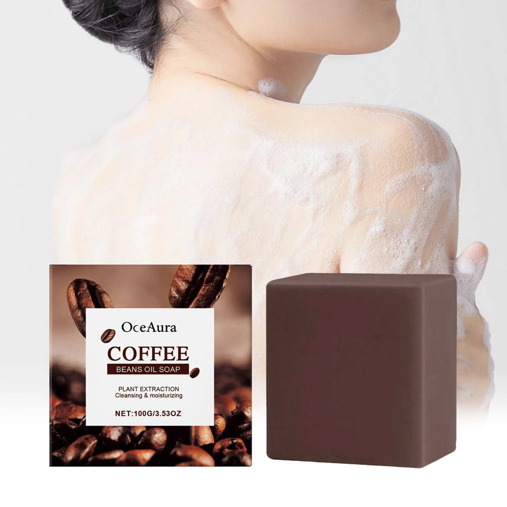 Coffee Skin-Nourishing Essential Oil Soap: Moisturizing, Water-Locking, Soothing for Sensitive Skin, with Rich & Dense Lather an Oasis Select