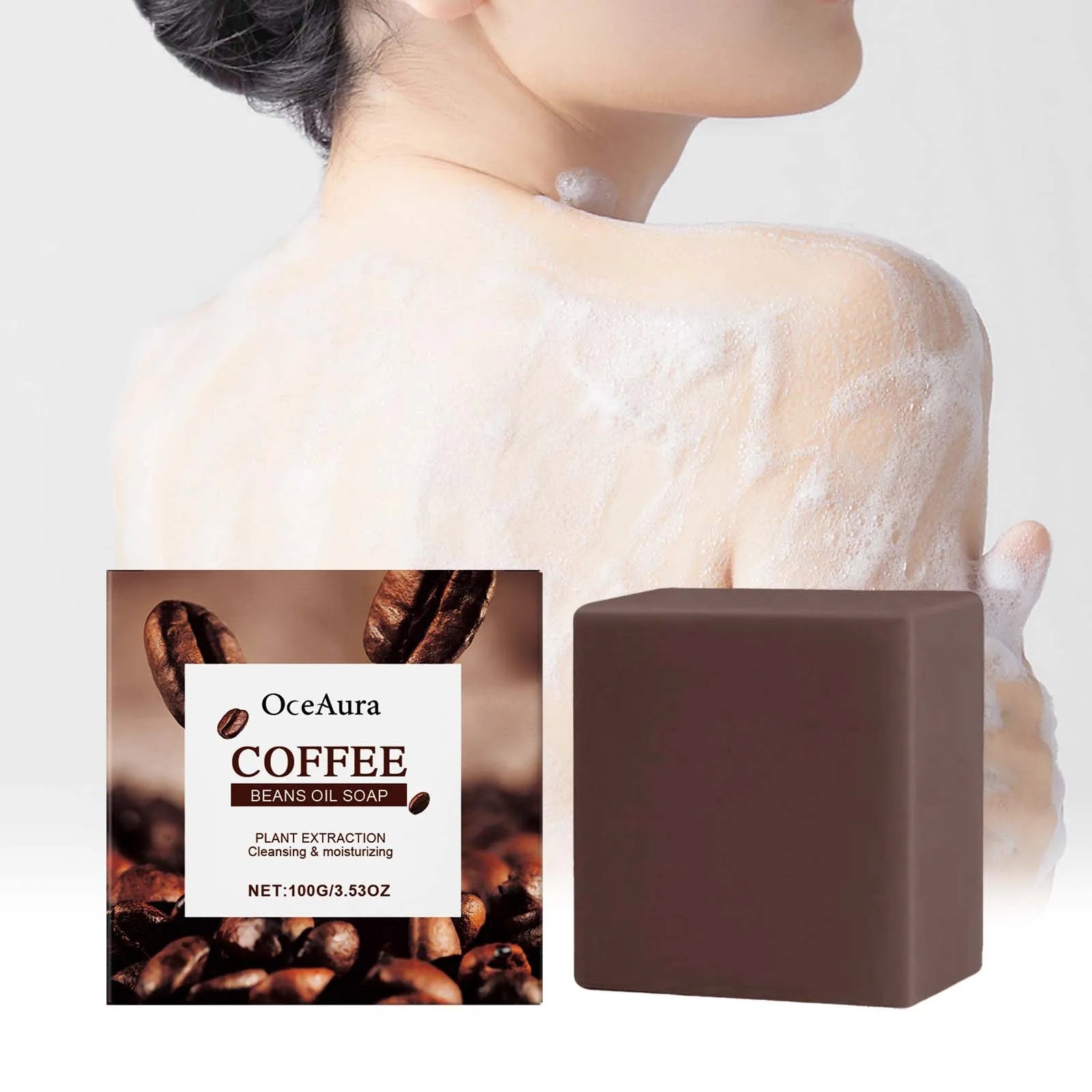 Coffee Skin-Nourishing Essential Oil Soap: Moisturizing, Water-Locking, Soothing for Sensitive Skin, with Rich & Dense Lather an Oasis Select