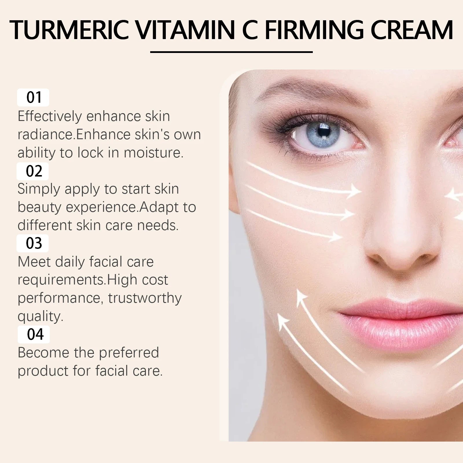 Jaysuing Turmeric Vitamin C Face Cream – Brighten & Firm Skin Face Cream Oasis Select