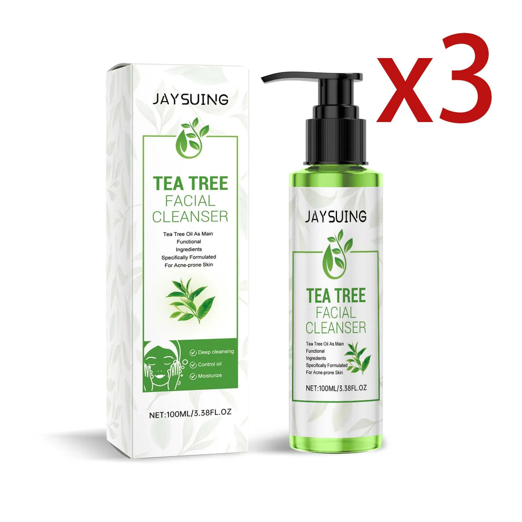 Tea Tree Cleansing Gel – Deep Clean, Exfoliate & Moisturize 100ml Facial Cleansing Gel Oasis Select 3x100ml 100ml
