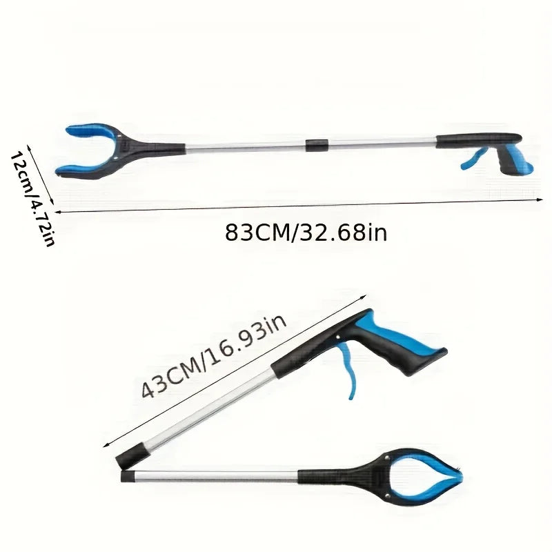 2pcs 32-Inch Foldable Grabbing Tool,360° Rotating Jaws with Magnetic Tips,Lightweight Reacher for Trash Pickup,Ideal for Seniors Oasis Select