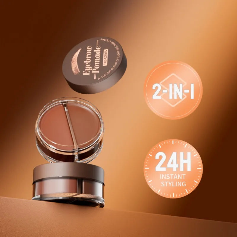 Hello Kiss 2-in-1 Two-Color Eyebrow Cream | Waterproof & Long Lasting