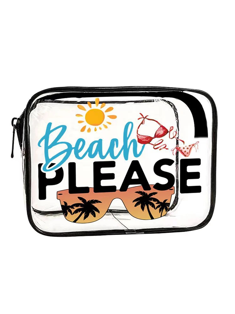 Waterproof Makeup Bag, Transparent Wash Bag, Convenient Transparent Travel Pvc Transparent Bag Storage Bags Oasis Select sunglasses