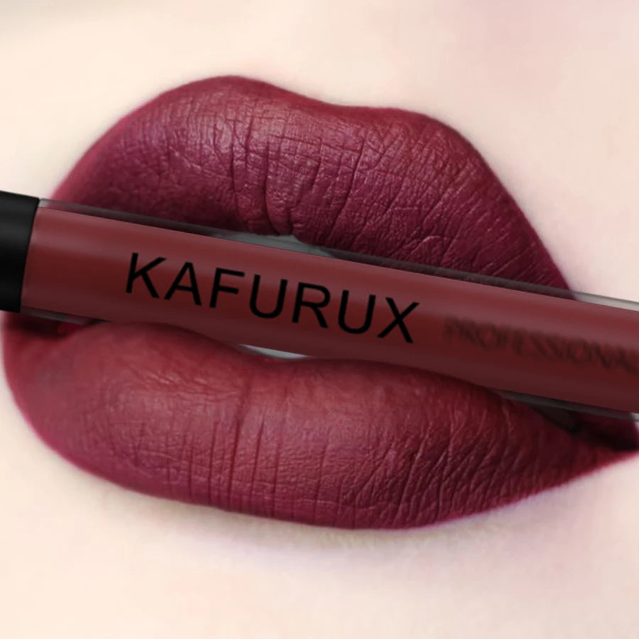 KAFURUX Matte Liquid Lipstick – Velvet, High Pigment, Waterproof
