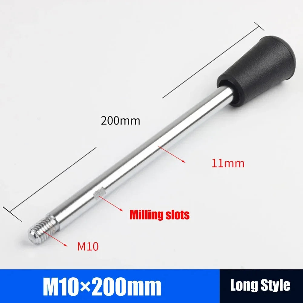 M6-M12 Fixed Long Grip Handle Bakelite Knob Handle Work Rod Machine Tool Work Handle Bar Bench Drill Accessories Oasis Select M10x200mm