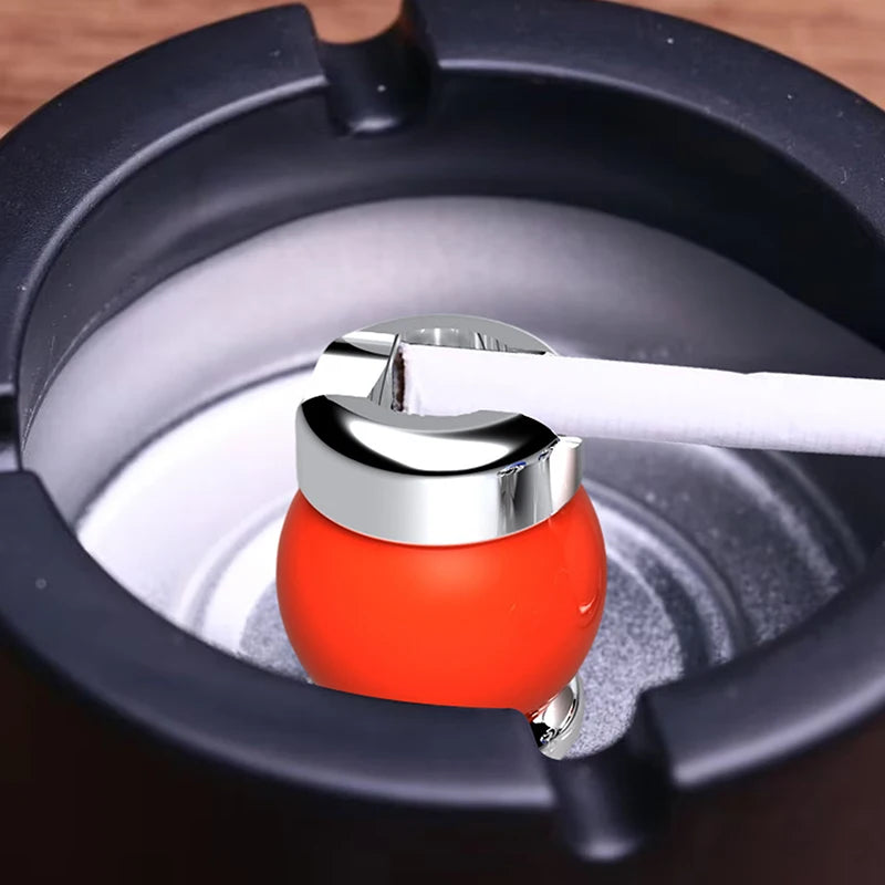 Metal Cigarette Extinguisher Portable Mini Ashtray Anti-slip With Slot Design Perfect For Home & Office Use Smoking Accessory Oasis Select