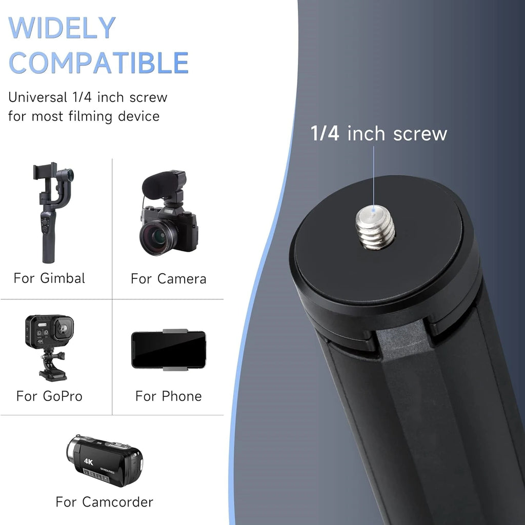 VeFly Mini Table Tripod Stand with 1/4" Screw | Phone & Camera