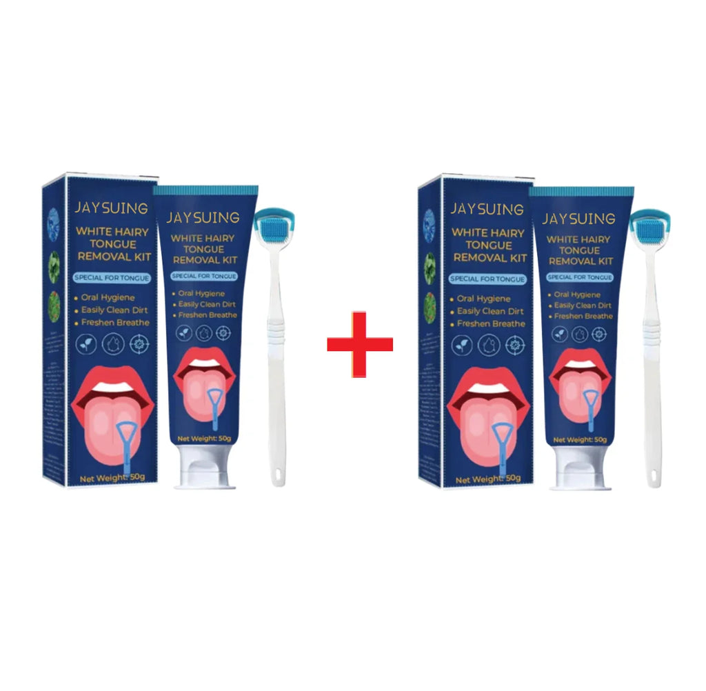 Oralhoe Tongue Cleaning Gel & Scraper – Fresh Breath 50g Tongue Cleaning Set Oasis Select 50g setx2pcs