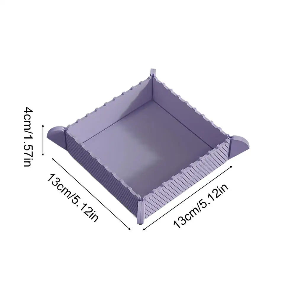 1PC Foldable Silicone Mat With Magnetic Feature Heat Resistant Trivet For Casserole Dish Folding Cutting Board For Camping Oasis Select Purple M