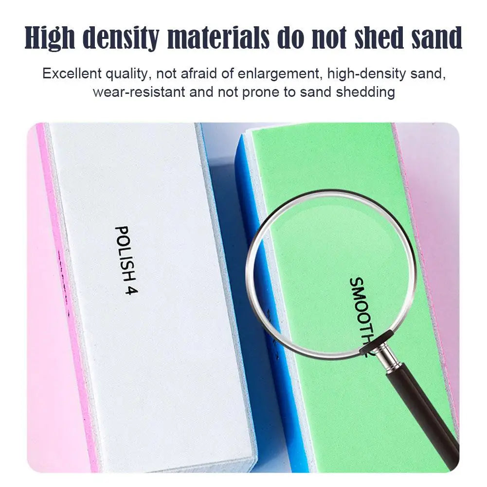 4 Way Nail Buffer Block, 4 in 1 Four Sides Nail Shine Buffers Blocks Files For Natural Acrylic Nails Smooth Buffing Block Polish Oasis Select