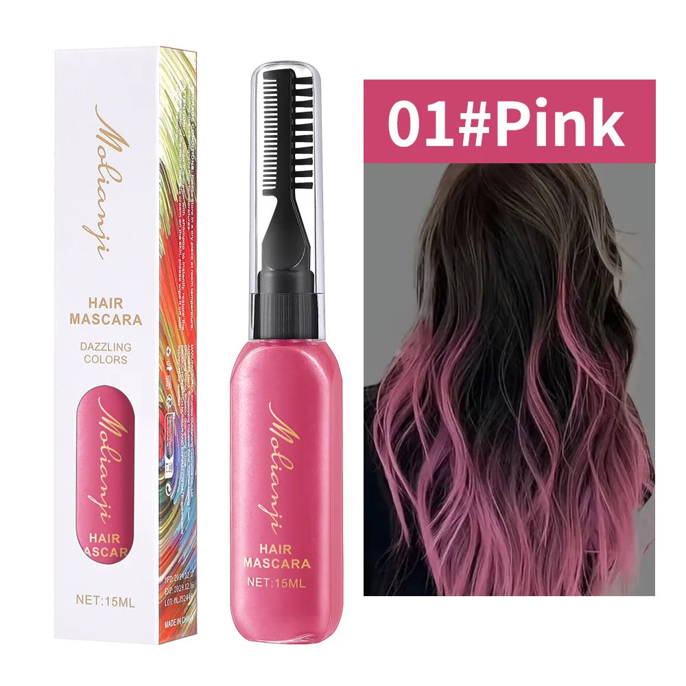 Multi-Color Hair & Eyelash Dye – Long-Lasting Trendy Shades Hair Color Dye Oasis Select 01 Pink
