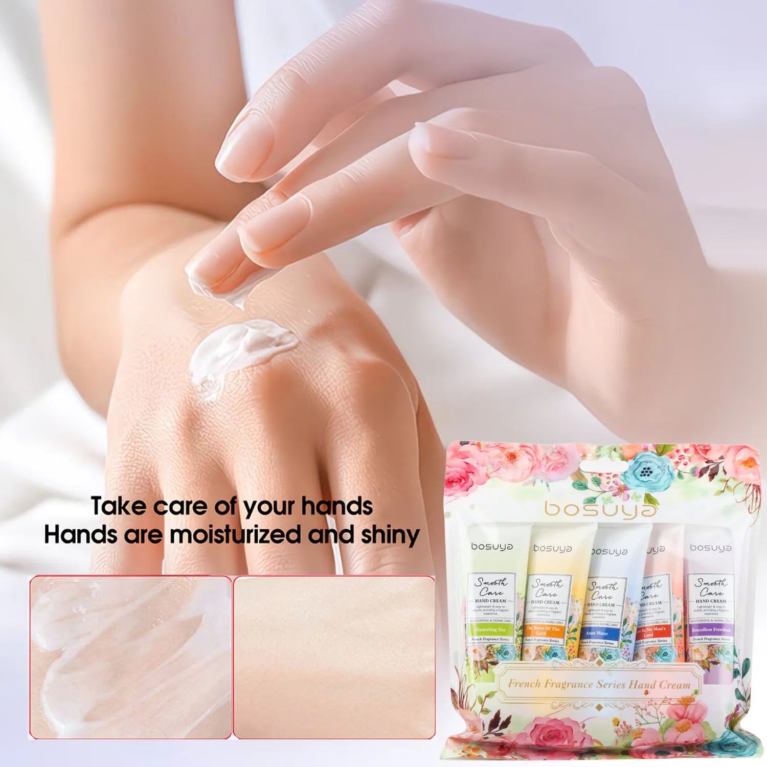 Floral Fragrance Hand Cream Set – Moisturizing Daily Care Hand Cream Set Oasis Select