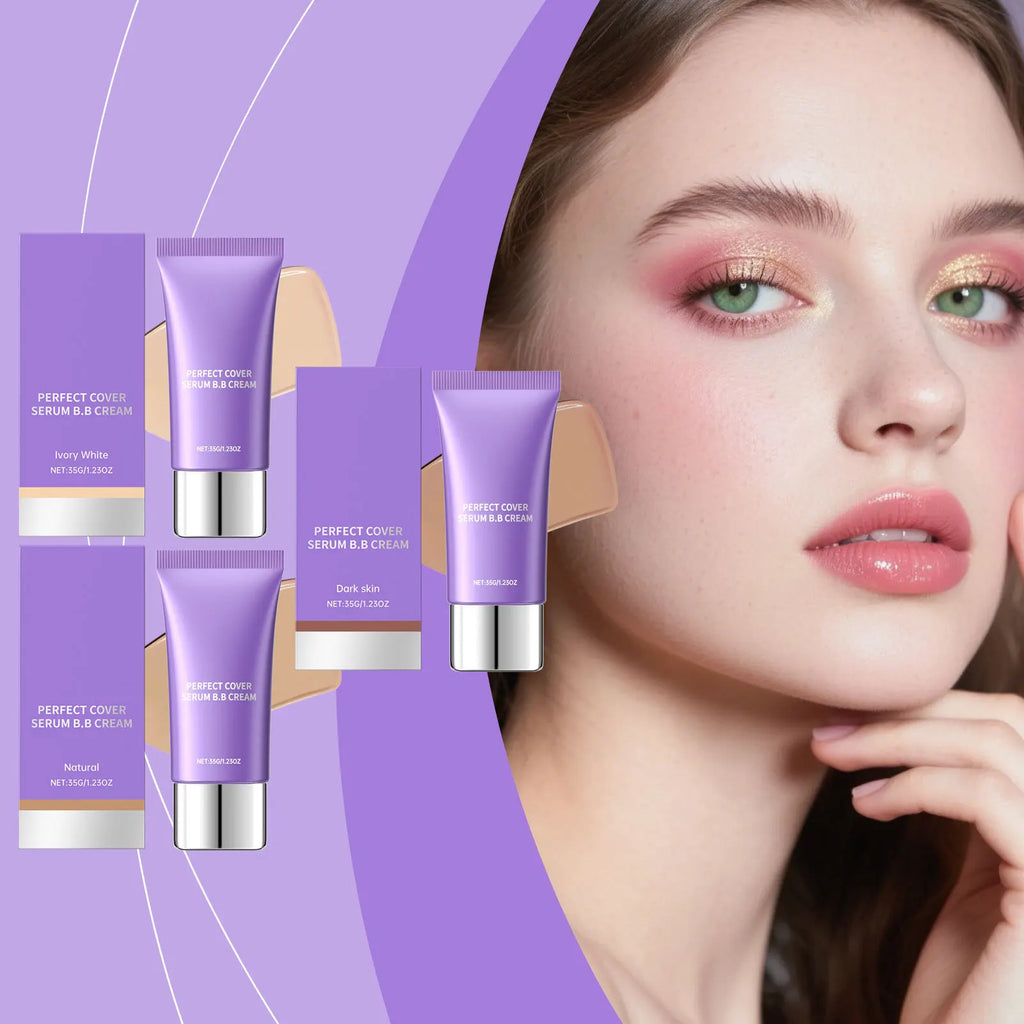Perfect Cover BB Cream Cover Blemish Dark Circles Even Skin Tone Hydrate Lasting Natural Finish Beauty Hyaluronic Acid Concealer Oasis Select