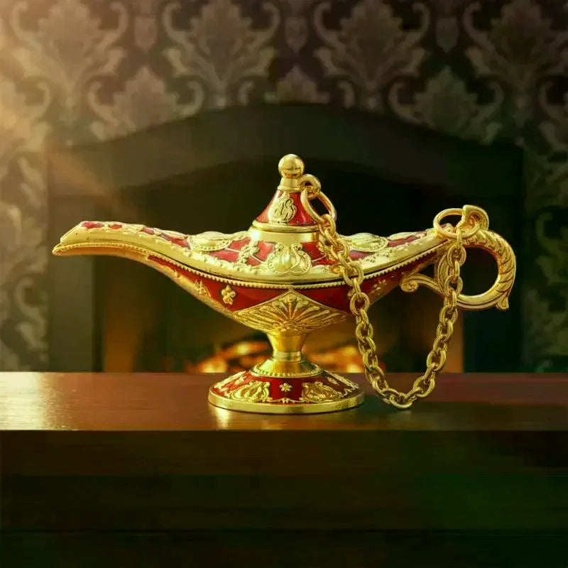 Vintage Aladdin Lamp Miniature Statue | Wedding & Home Decor Miniature Decorative Statue Oasis Select