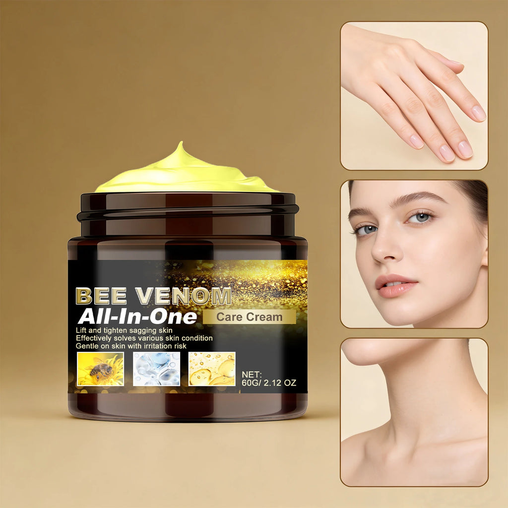 Bee Venom Care Cream Multi Effect All-in-One Lifting Tightening Cream Improve Sagging Skin Rejuvenation Repairing Skin Care 60g Oasis Select