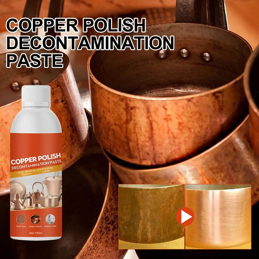 Brass and Copper Tarnish Remover Harmless Non-abrasive Metal Polish Cleaner for Polishing of Electrical Decontamination Paste Oasis Select