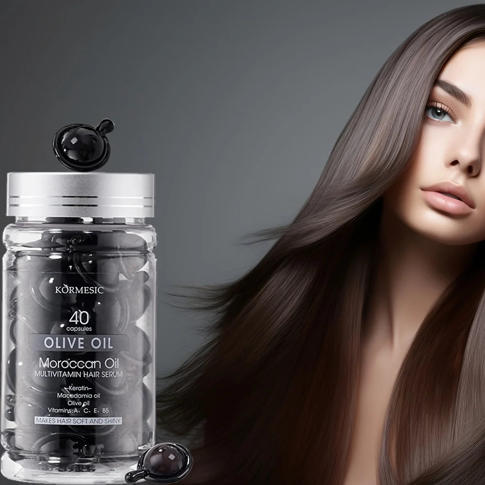 Moroccan Olive Oil Hair Capsule Essence Oil – Smooth & Moisturize Hair Essence Oil Oasis Select