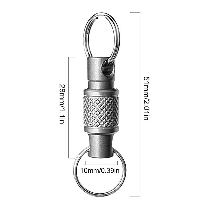 Aluminum Alloy Universal Rotating Buckle 360° Multi-Functional Storage Clip for Bag Key Daily Organizer Accessory Oasis Select