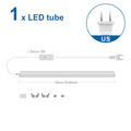 T5 LED Tube Light 15W 50cm, 85V-265VAC, White/Warm White/Neutral White (2700K-6500K), Replace Fluorescent, 50,000 Hours Lifespan Oasis Select 1XTube With US Plug Neutral White