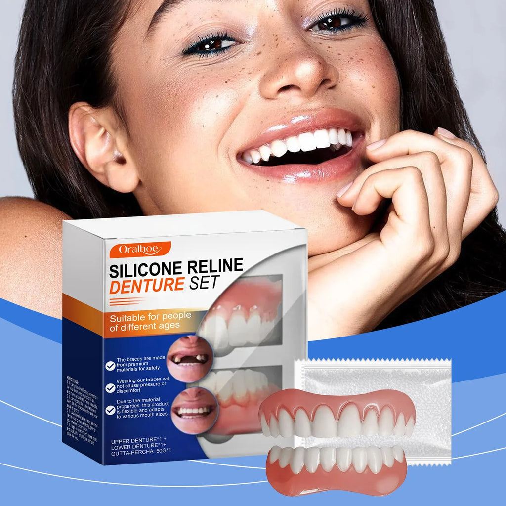 Denture Silicone Kit Denture Silicone Liners Soft Denture Kit Soft Denture Kit Teeth Upper And Lower Set Easy Use Braces Oasis Select
