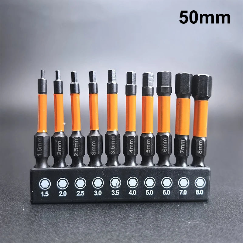 S2 Steel Star Impact Drill Bits, 21/10PC Set, Hex Shank, Magnetic Screwdriver and Electric Drill Wrench Set. Oasis Select A1