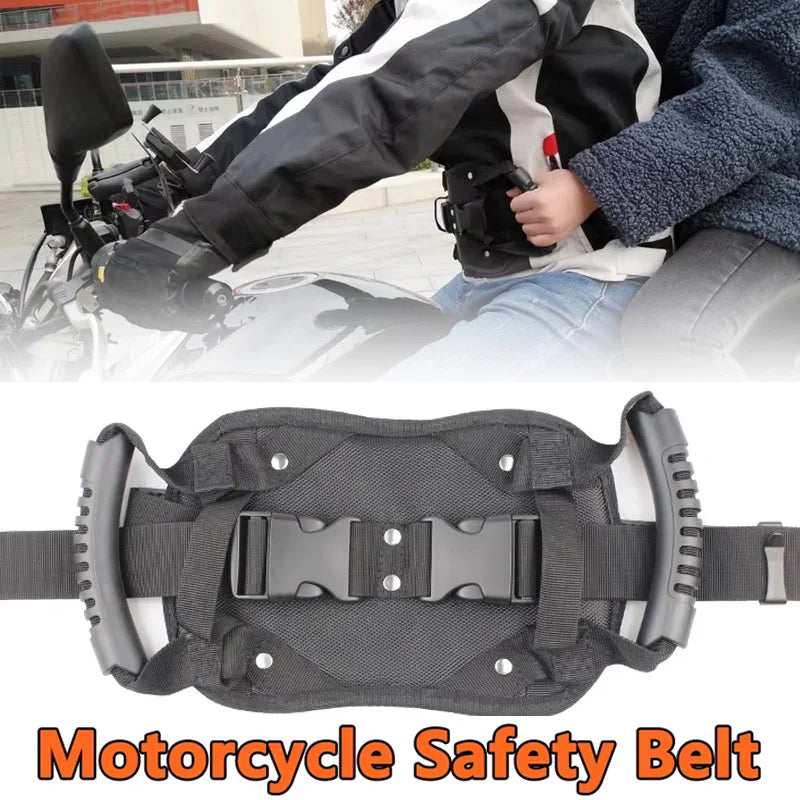 Motorcycle Scooters Safety Belt Back Seat Passenger Grip Grab Handle Non Slip Strap Universal Motorcycle Seat Strap for Kids Oasis Select