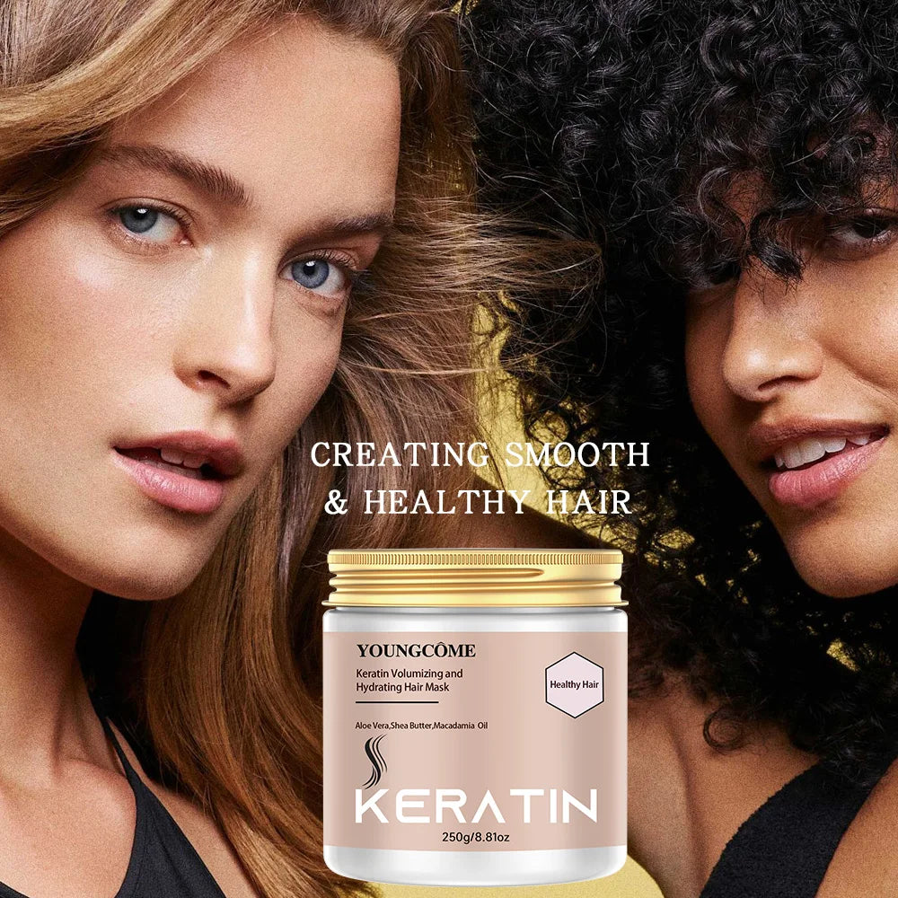 Keratin Hair Mask – Deep Moisture, Smooth & Frizz Control