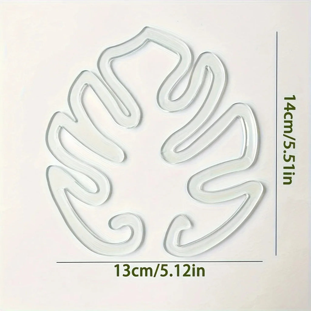 Monstera Shaped Plant Support Easy Installation Decorative Plant Stand Leaf Shape Plants Pole Sturdy Alloy Support Pile Garden Oasis Select 1pc