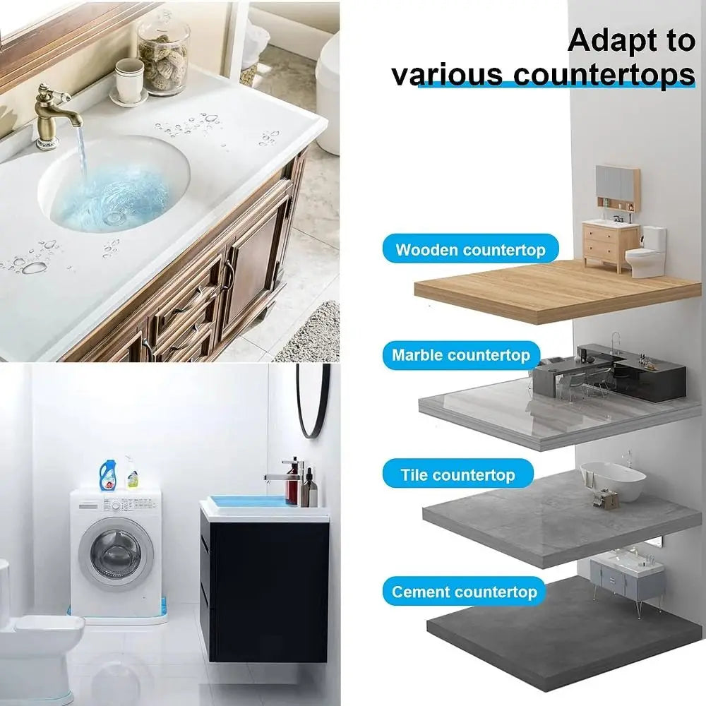 Professional Wet Dry Separation Shower Threshold Sink Bathroom Water Dam Guard Collapsible Silicone Water Stopper Wash Machine Oasis Select