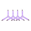 4pcs Adjustable Bed Sheet Clips Elastic Straps Fasteners Holder for Mattress Cover Organizer Home Gadgets Oasis Select purple