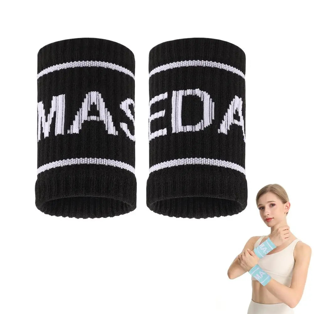 NEW Elastic Sport Wristband Basketball Volleyball Wrist Guard Golf Tennis Sweatband Wrist Band Fashion Colorful Wrist Support Oasis Select Black