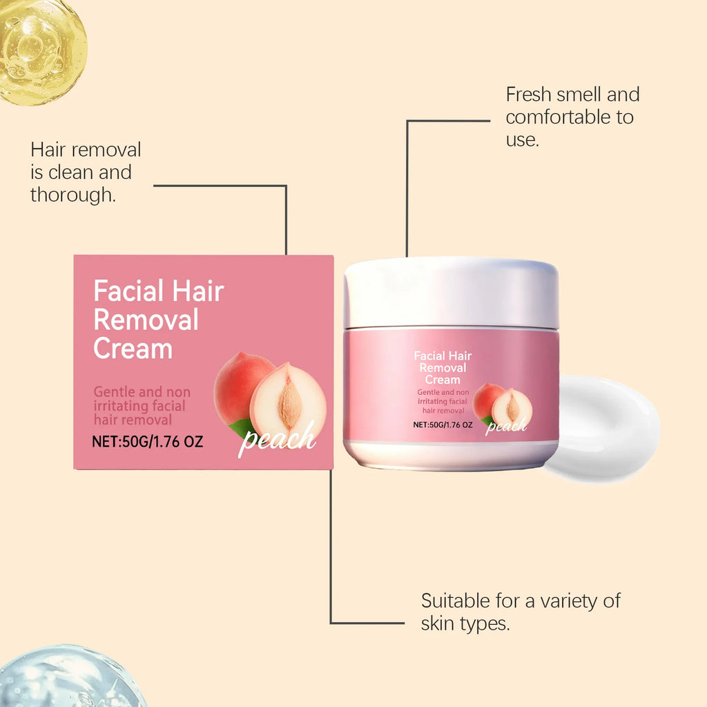 Facial Hair Removal Cream Face Chin Upper Lip Gentle Fast-acting Oasis Select