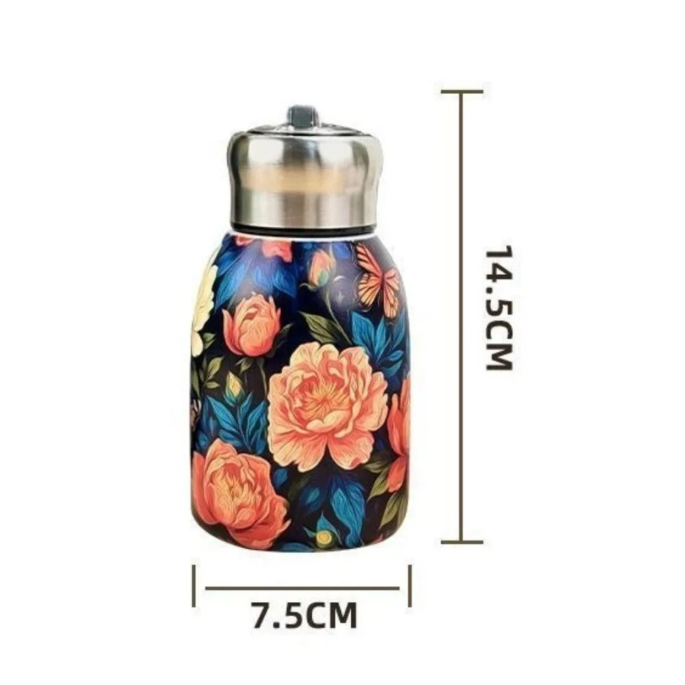 Portable 304 Stainless Steel Insulated Cup 300ml Mini Coffee Mug Double Wall Leak-Proof Water Bottle Travel Oasis Select