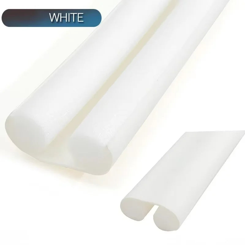 Hot Sell Flexible Door Bottom Sealing Strip Stopper Door Weatherstrip Guard Wind Dust Blocker Sealer Stopper Door Seal Oasis Select 1pc White