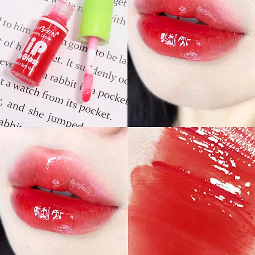 6PCS Moisturizing Lip Gloss Transparent Lip Oil Hydrating Lip Glaze Lip Plumper Hydrating Make Up Liquid Lipstick Set Cosmetics Oasis Select